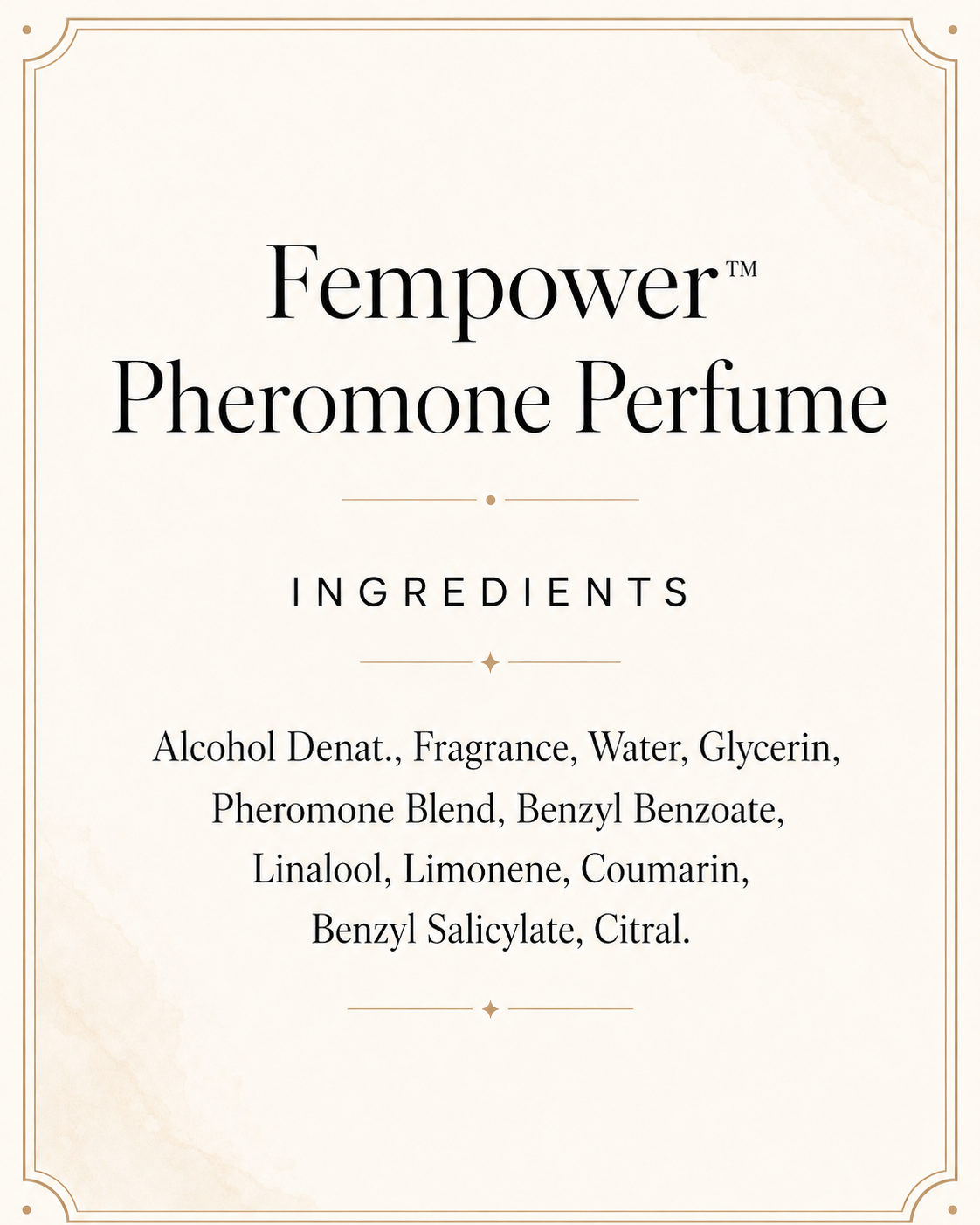 Pheromone Perfume