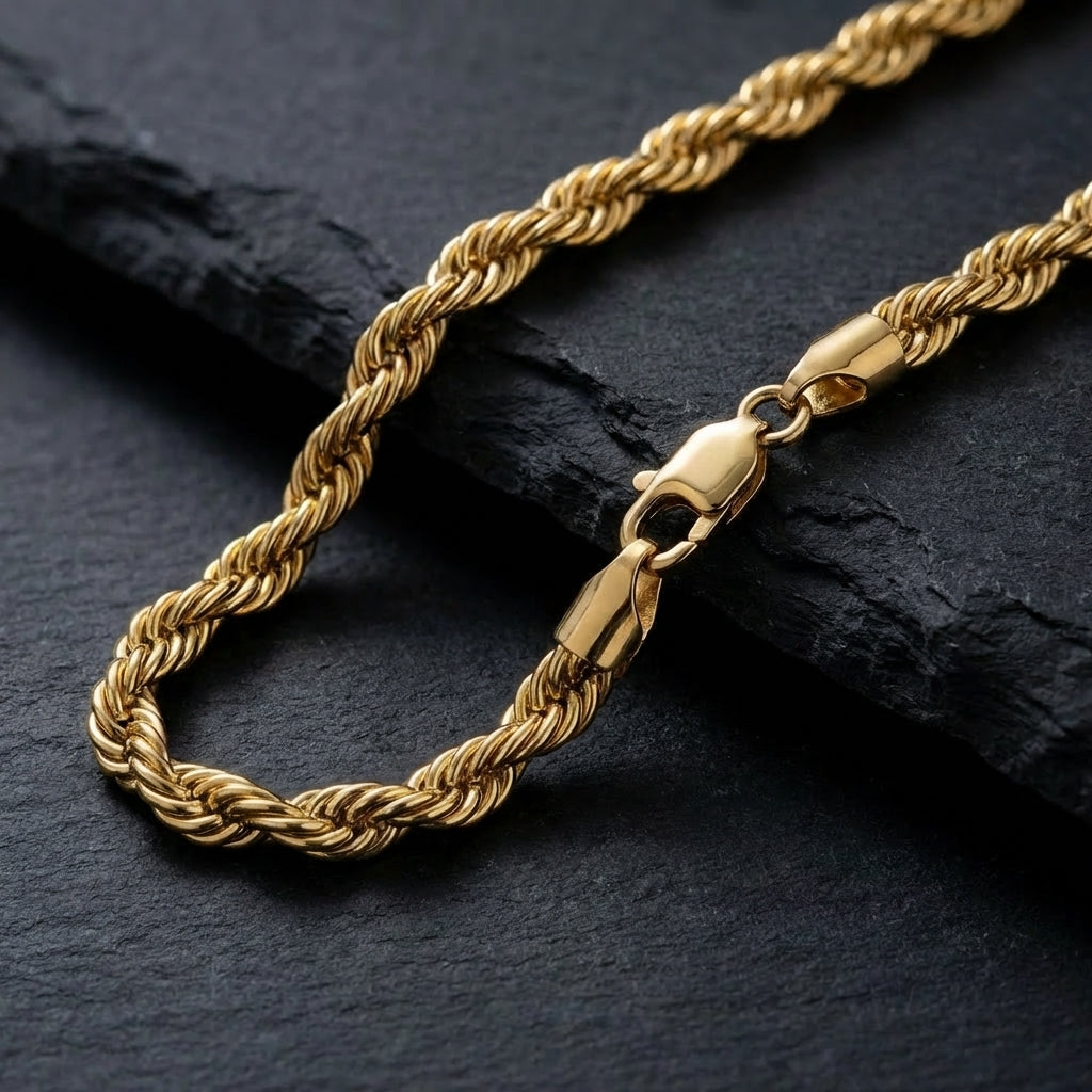 3mm Rope Chain - Gold VIP