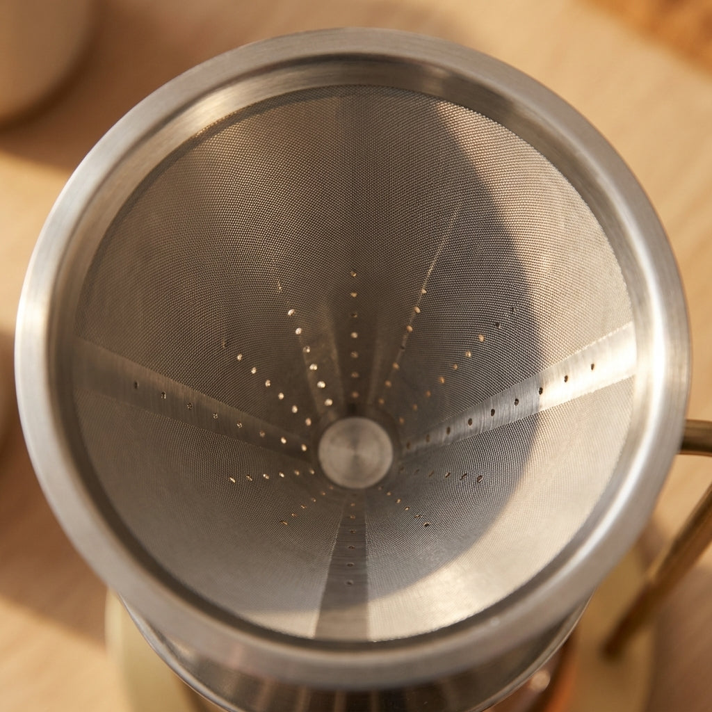 Pour-Over Coffee Dripper filter detail