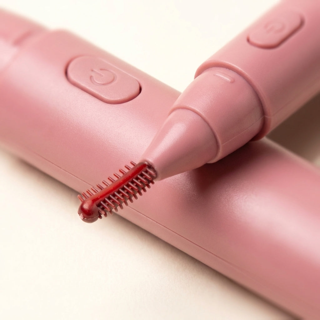 Heated Eyelash Curler close-up of heated comb tip