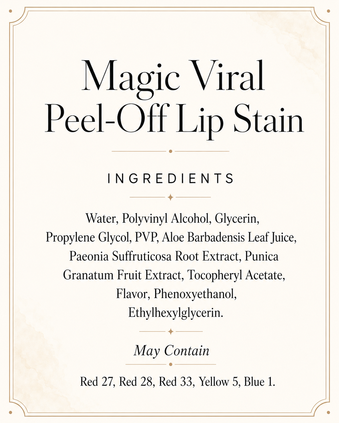 Magic Viral Peel Off Lip Stain