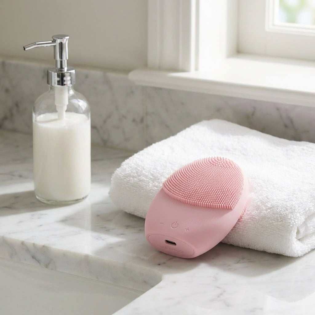 5-in-1-electric-facial-cleansing-brush lifestyle