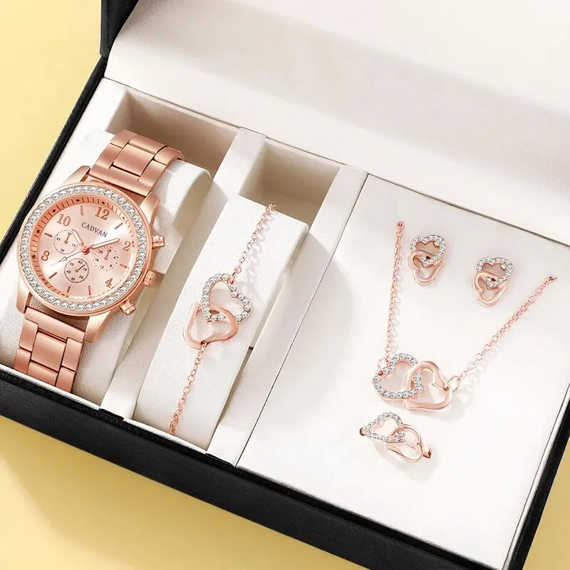 Elegant Rose Gold Jewelry Set for Women VIP