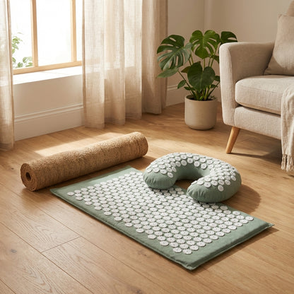 Acupressure Mat and Pillow Set lifestyle