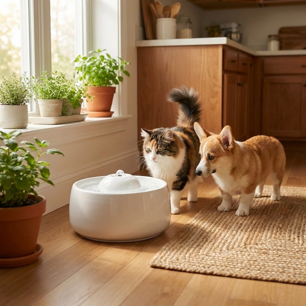 Automatic Pet Water Fountain lifestyle