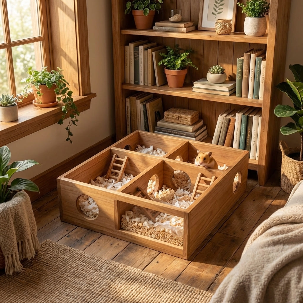 Wooden Habitat for Small Pets lifestyle