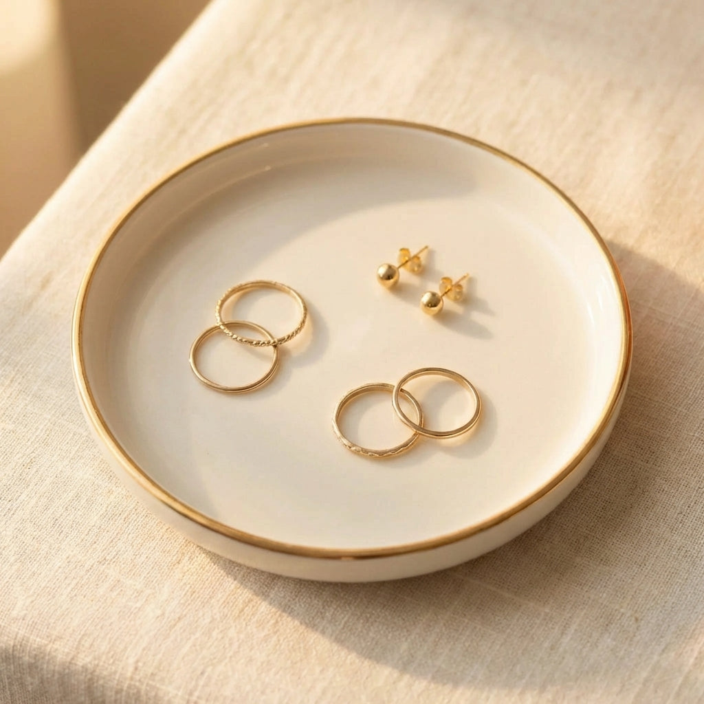 Decorative Jewelry Tray detail
