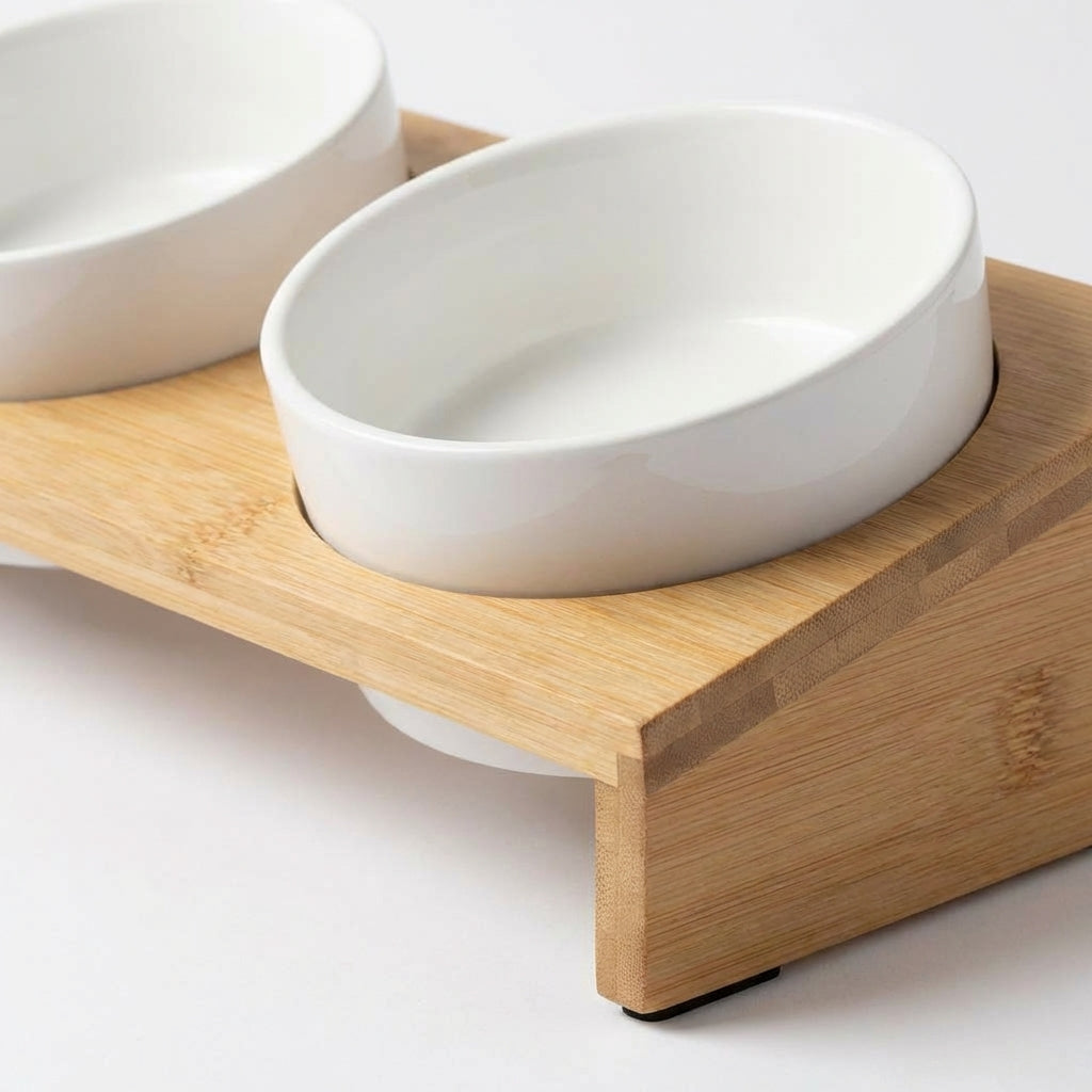 elevated-pet-food-bowl-set detail