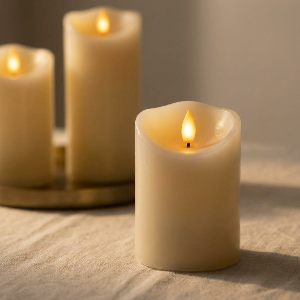 Flameless LED Candle Set detail