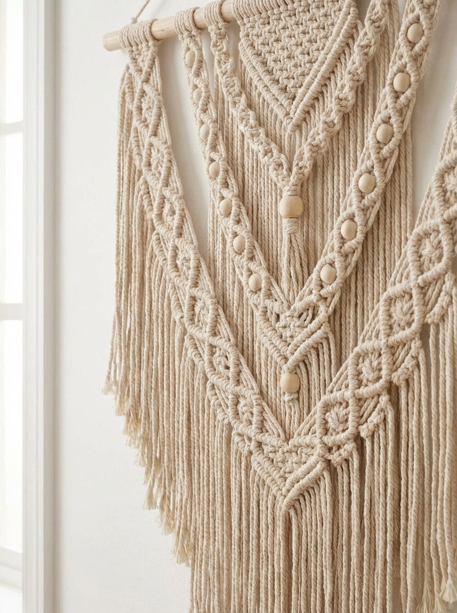 macrame-wall-hanging detail