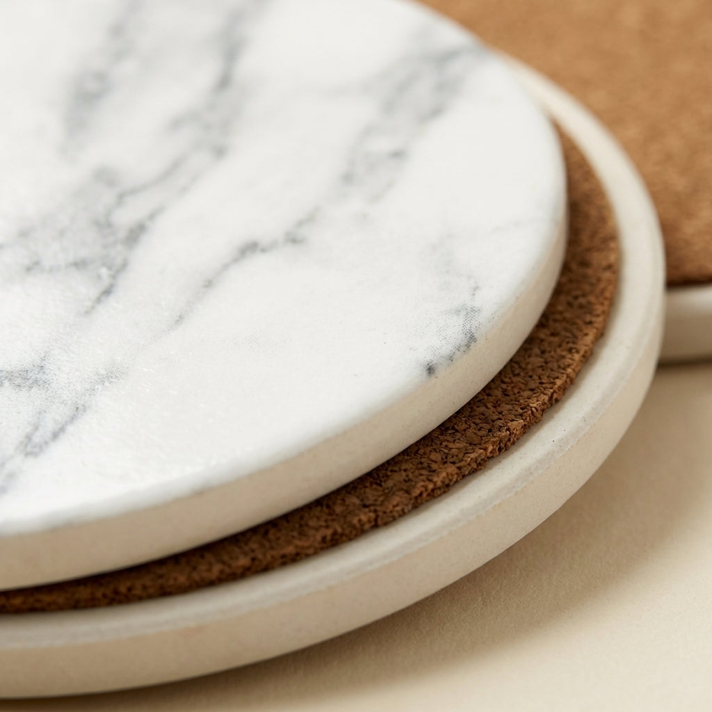 Marble Coaster Set