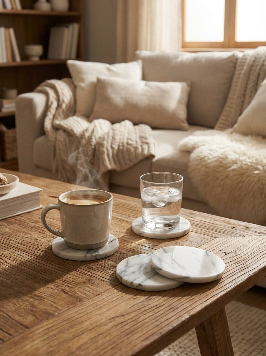 Marble Coaster Set lifestyle