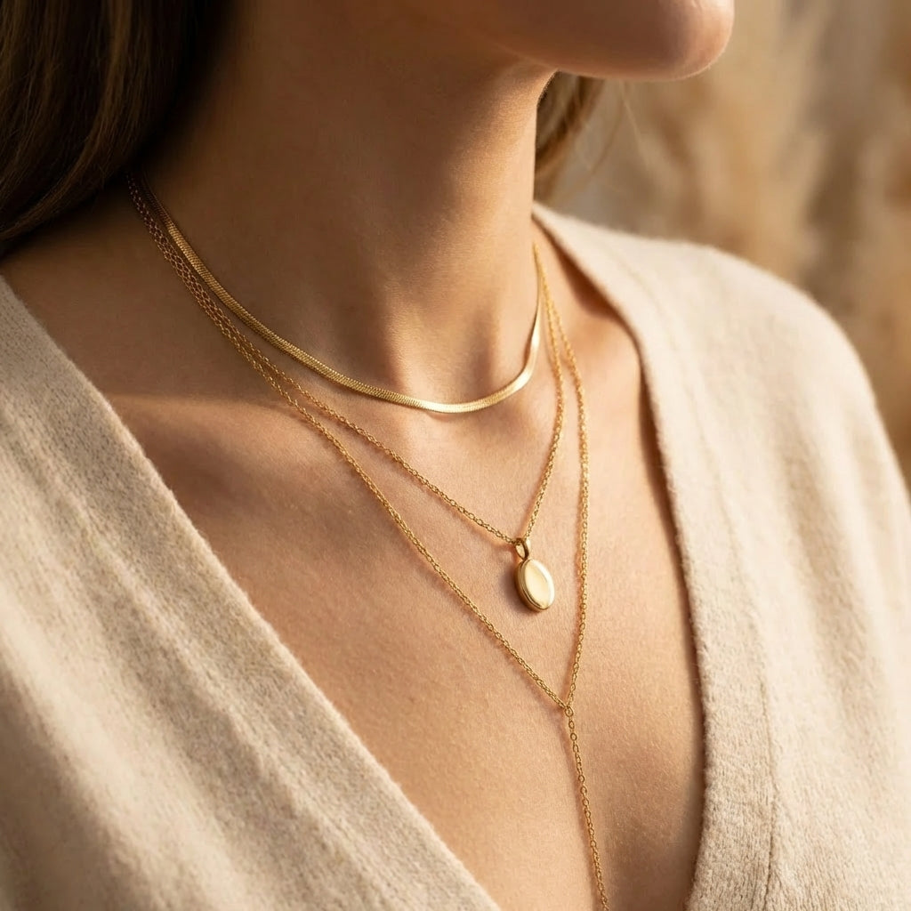 Minimalist Layered Necklace Set