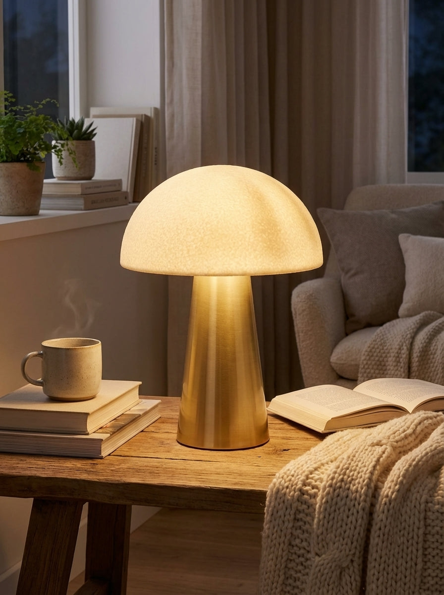 mushroom-table-lamp lifestyle