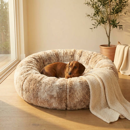 Plush Round Pet Bed VIP