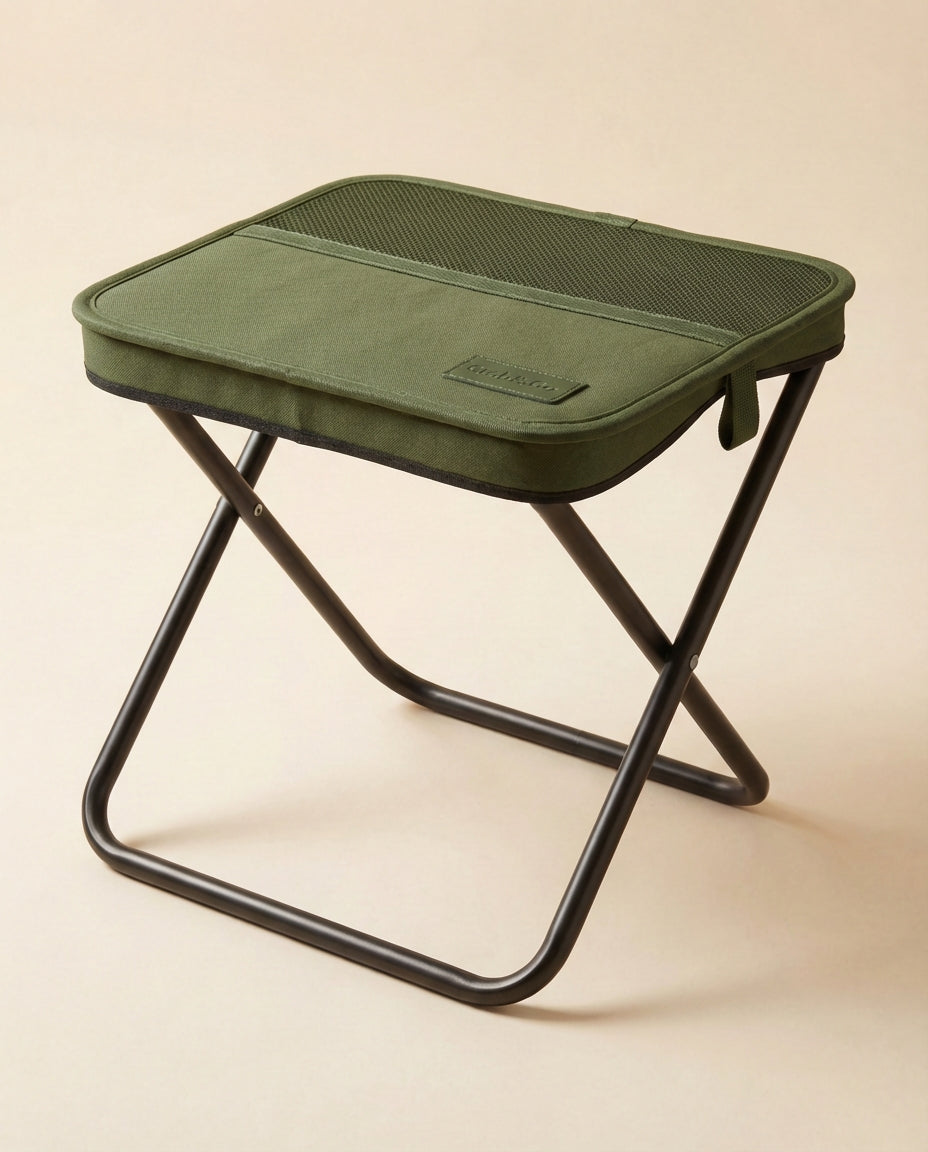Pocket chair set up in green outdoor setting
