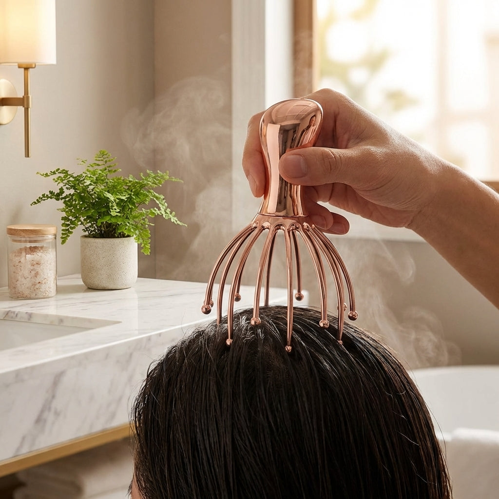 Scalp Massager Brush lifestyle
