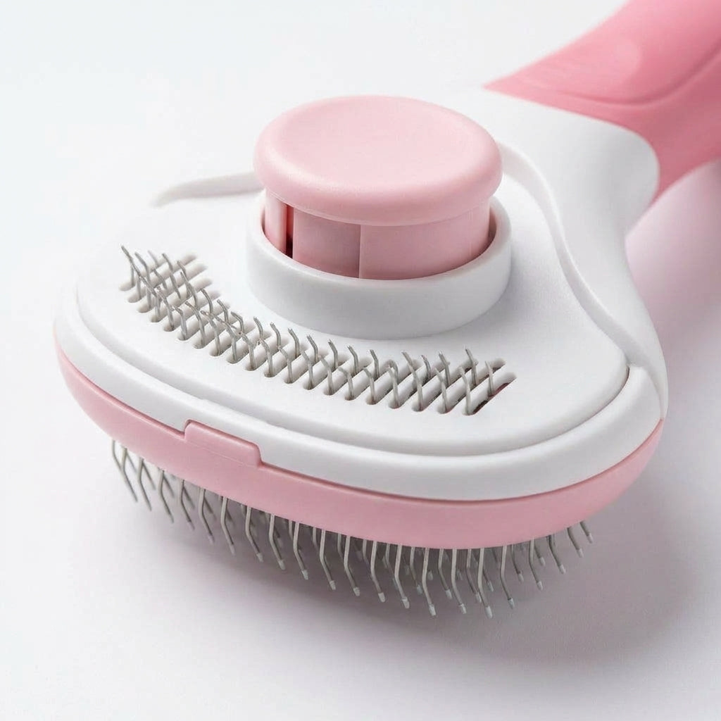 Self-Cleaning Cat Brush detail