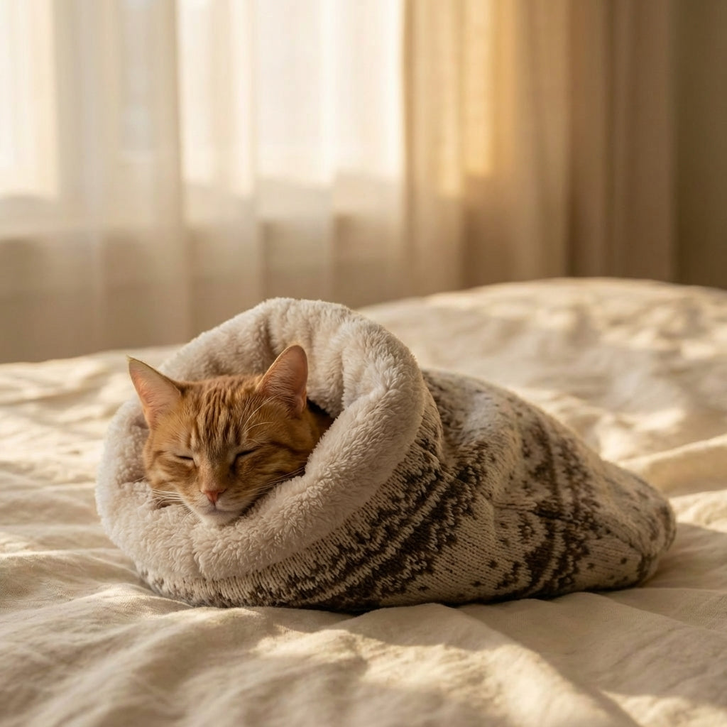 Self-Warming Cat Sleeping Bag - Vanoir lifestyle