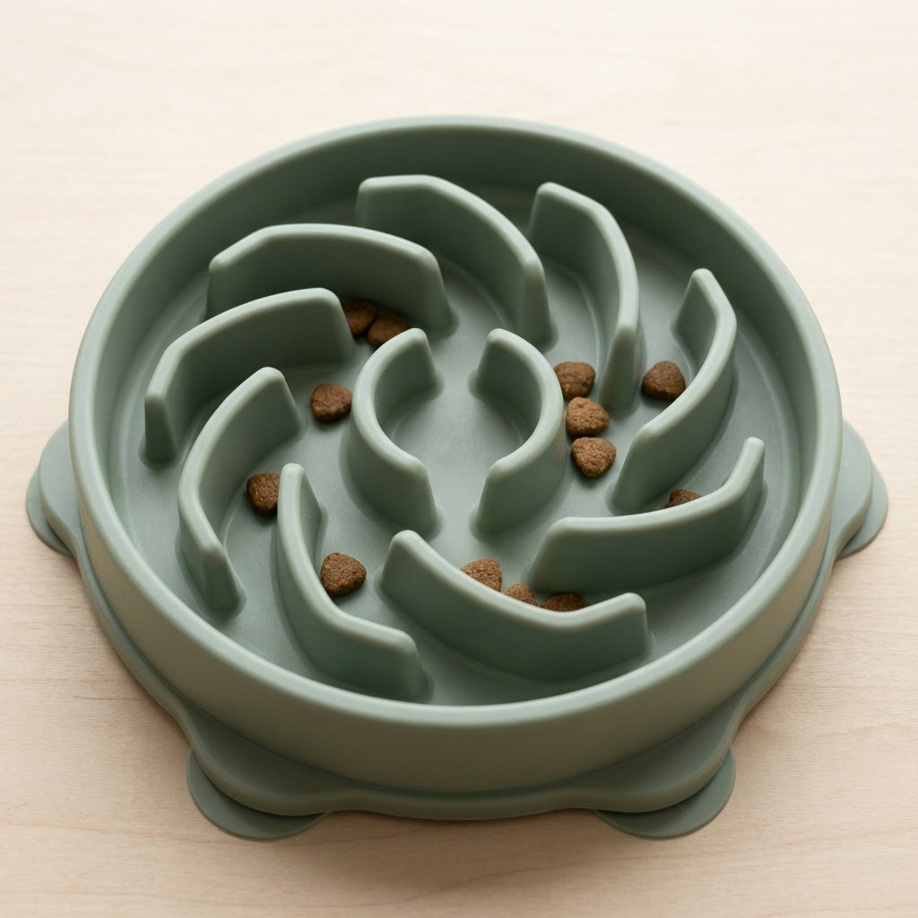 Slow Feeder Puzzle Bowl detail