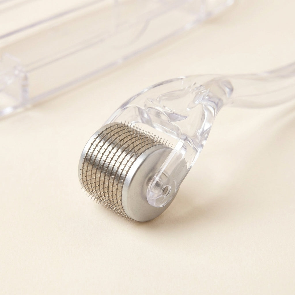 Derma Roller Kit close-up of micro-needle roller head