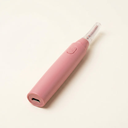 Heated Eyelash Curler pink USB rechargeable