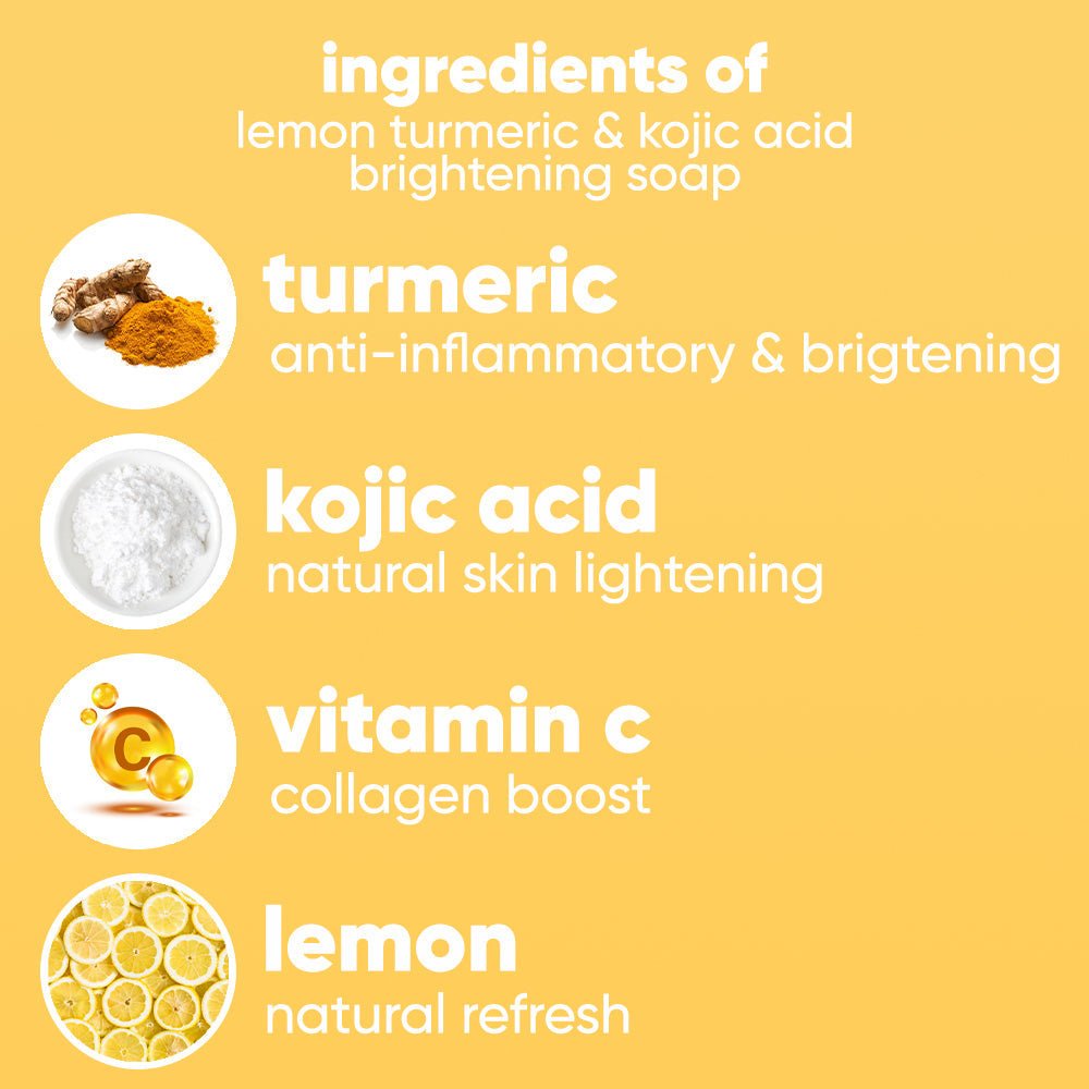 Vanoir Lemon Turmeric & Kojic Acid Brightening Soap - VANOIR