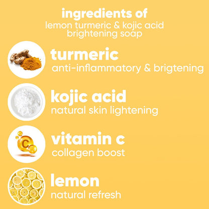 Vanoir Lemon Turmeric & Kojic Acid Brightening Soap - VANOIR