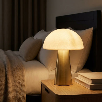 Mushroom Table Lamp on bedside table VIP