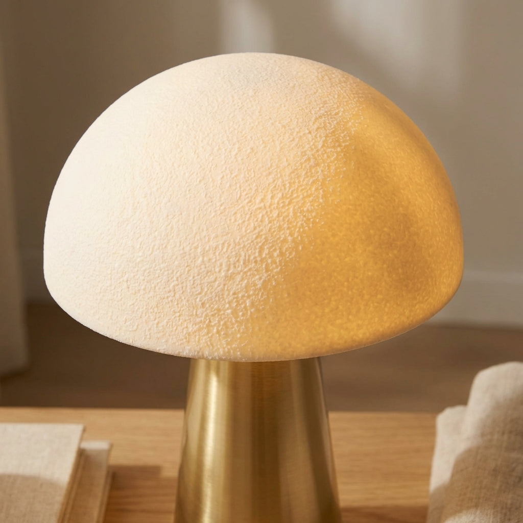 Mushroom Table Lamp glass cap detail VIP