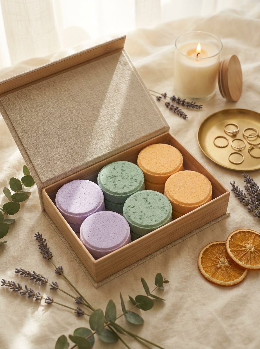 Vanoir Aromatherapy Shower Steamers 6-Pack - Essential oil infused spa steamers VIP