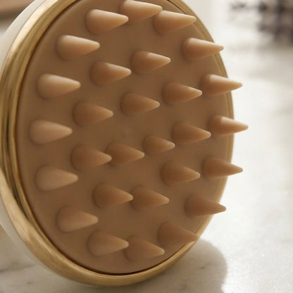 Scalp Massager Brush bristle detail close-up VIP