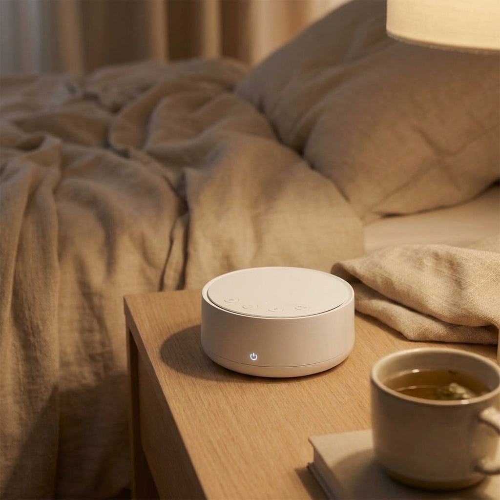 Sleep Sound Machine on nightstand VIP