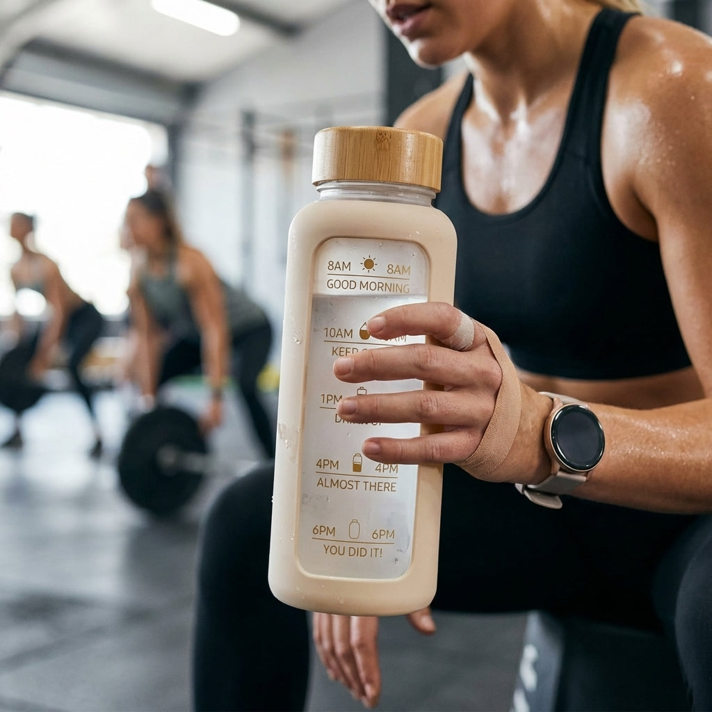 Water Bottle with Time Markers lifestyle VIP