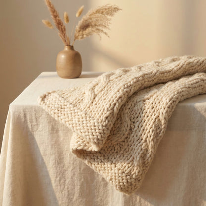 Chunky Knit Throw Blanket VIP