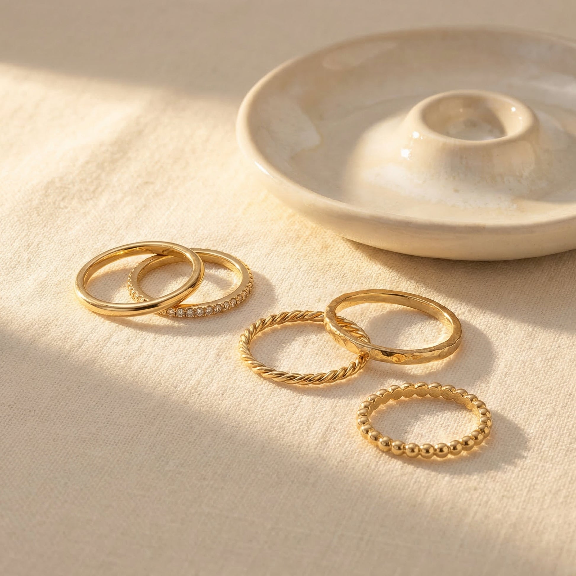 Stackable Thin Gold Rings VIP
